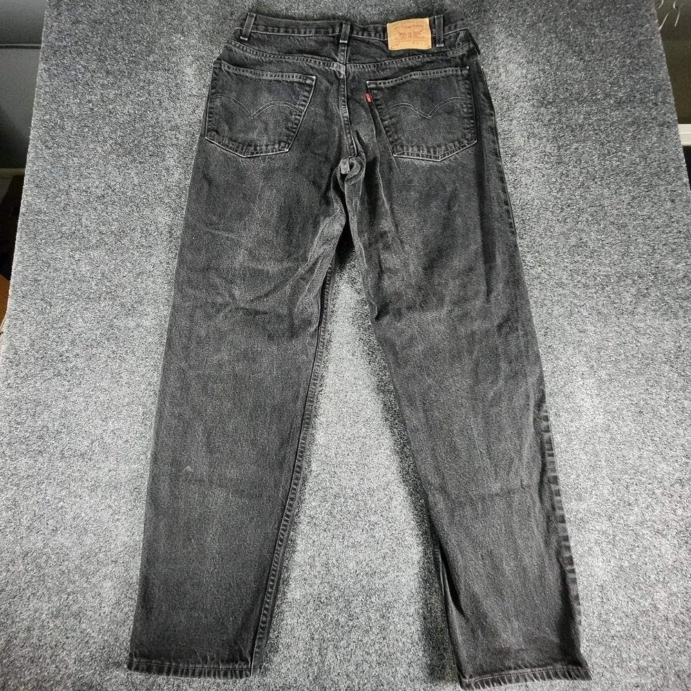 VTG Levis 550 Jeans Black Men's 38x34 Fit 34x32 Y2K 2000‎ Relaxed Fit Denim